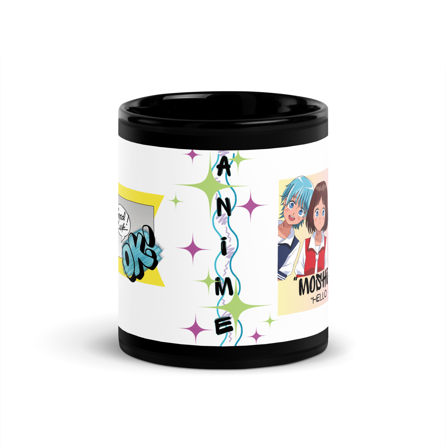 Anime Voice Over "Quotes": Classic Ceramic Black Glossy Mug