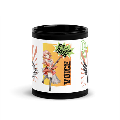 Anime Voice Over &quot;Rocks&quot;: Classic Ceramic Black Glossy Mug