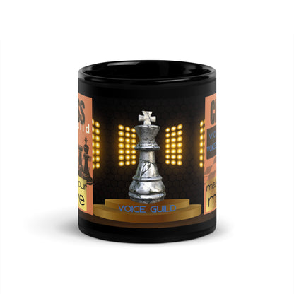 Voice Over "Chess" Strategy: Classic Ceramic Black Glossy Mug