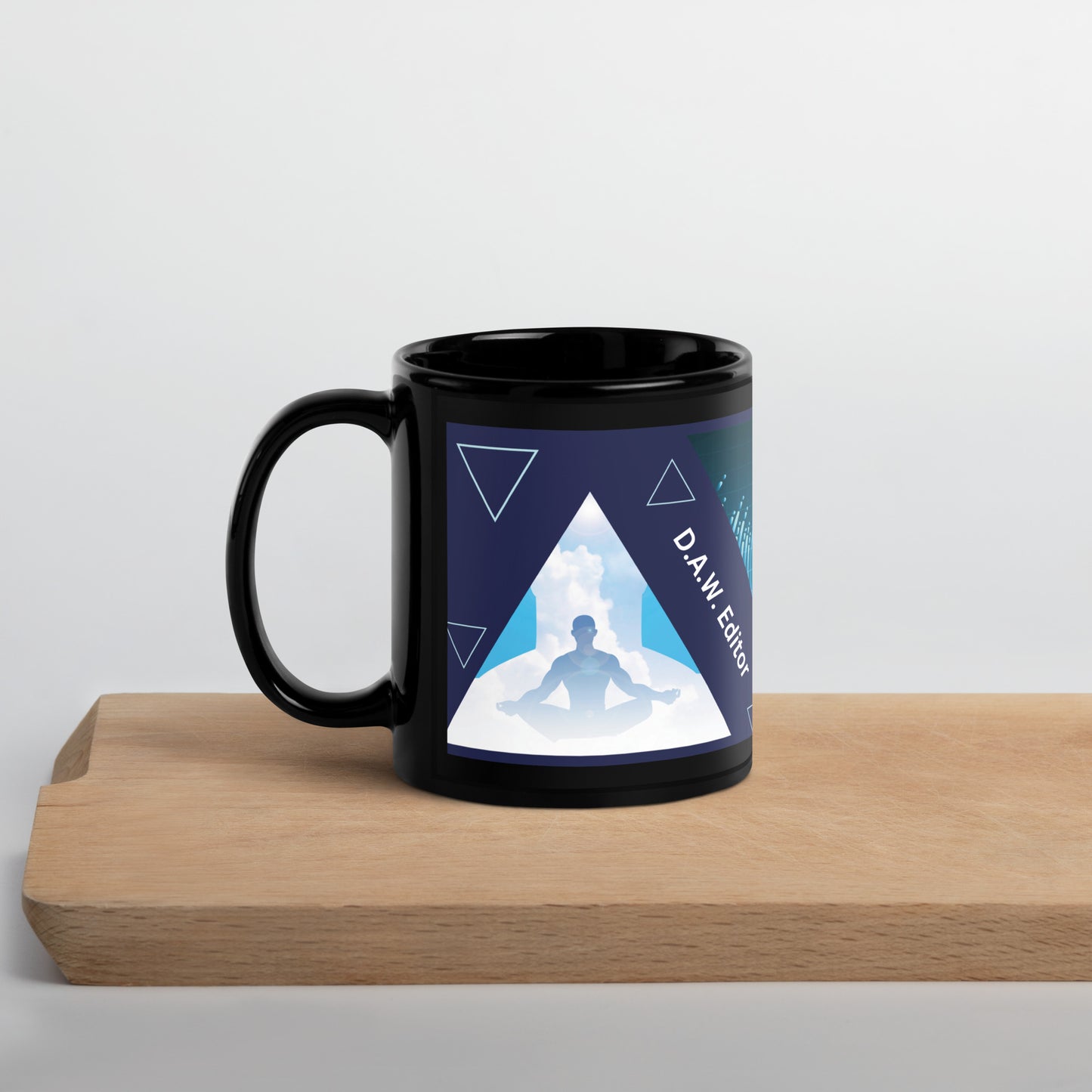 D.A.W. Audio Editor Classic Black Glossy Mug: MIND MELD
