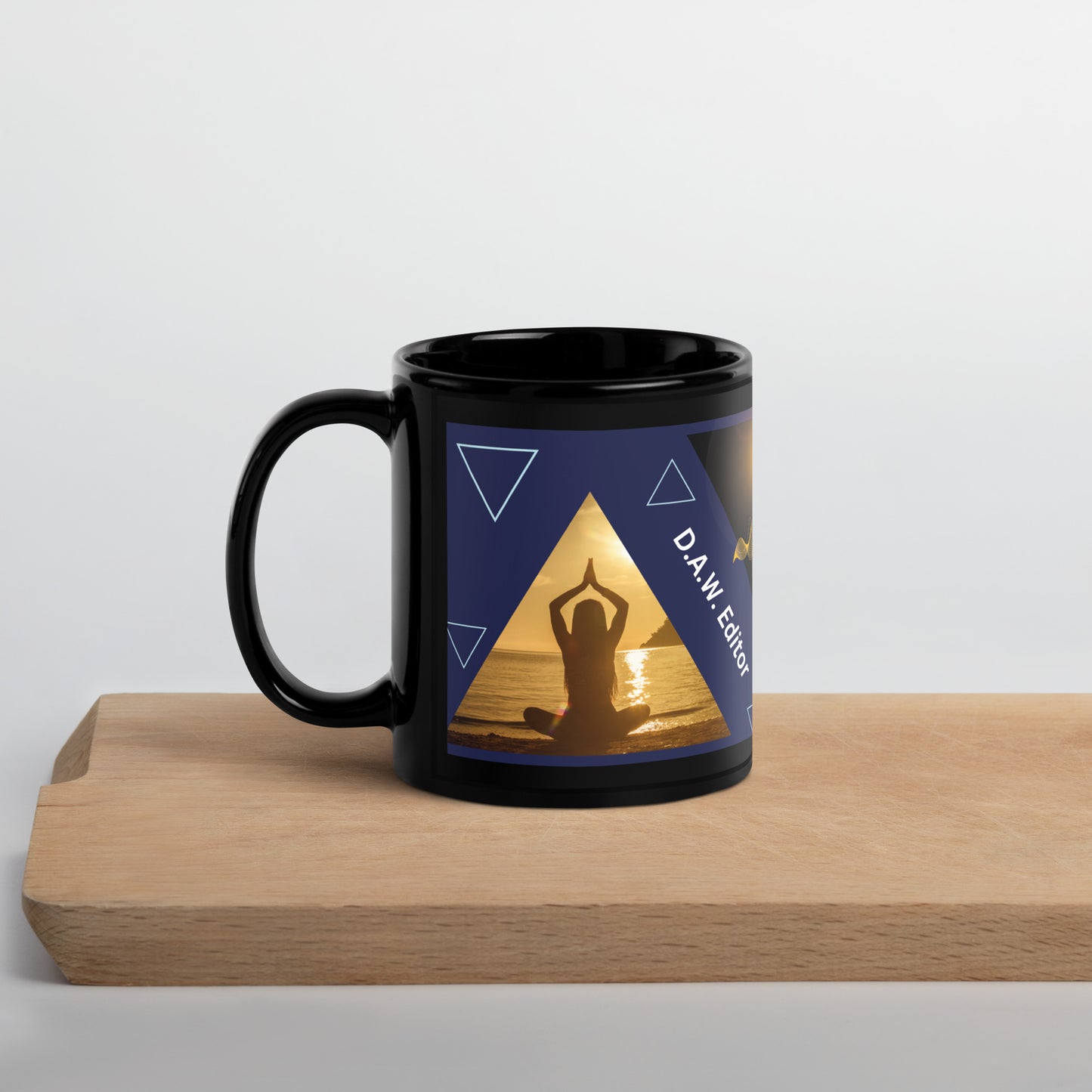 D.A.W. Audio Editor Classic Black Glossy Mug: MIND MELD
