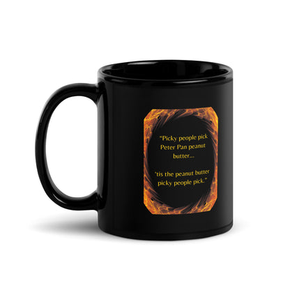 Tongue Twisters Classic Ceramic Black Glossy Mug