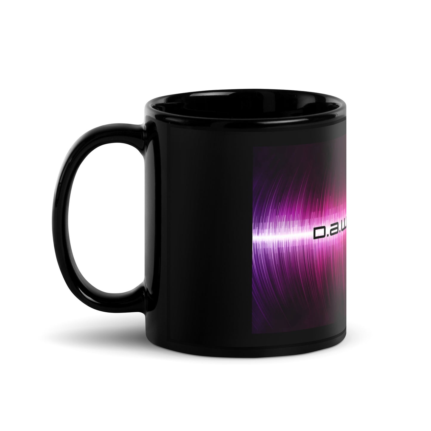 D.A.W. Master Classic Ceramic Black Glossy Mug