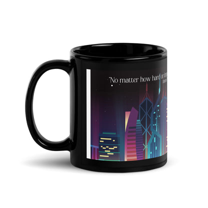 City Scene Classic Black Glossy Mug