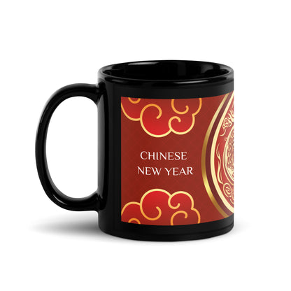 Year of the Dragon 2024: Classic Black Glossy Mug