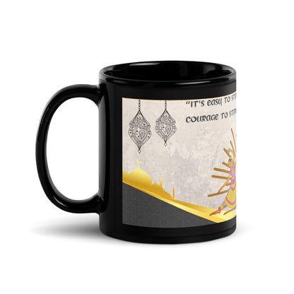 India Bollywood Classic Black Glossy Mug