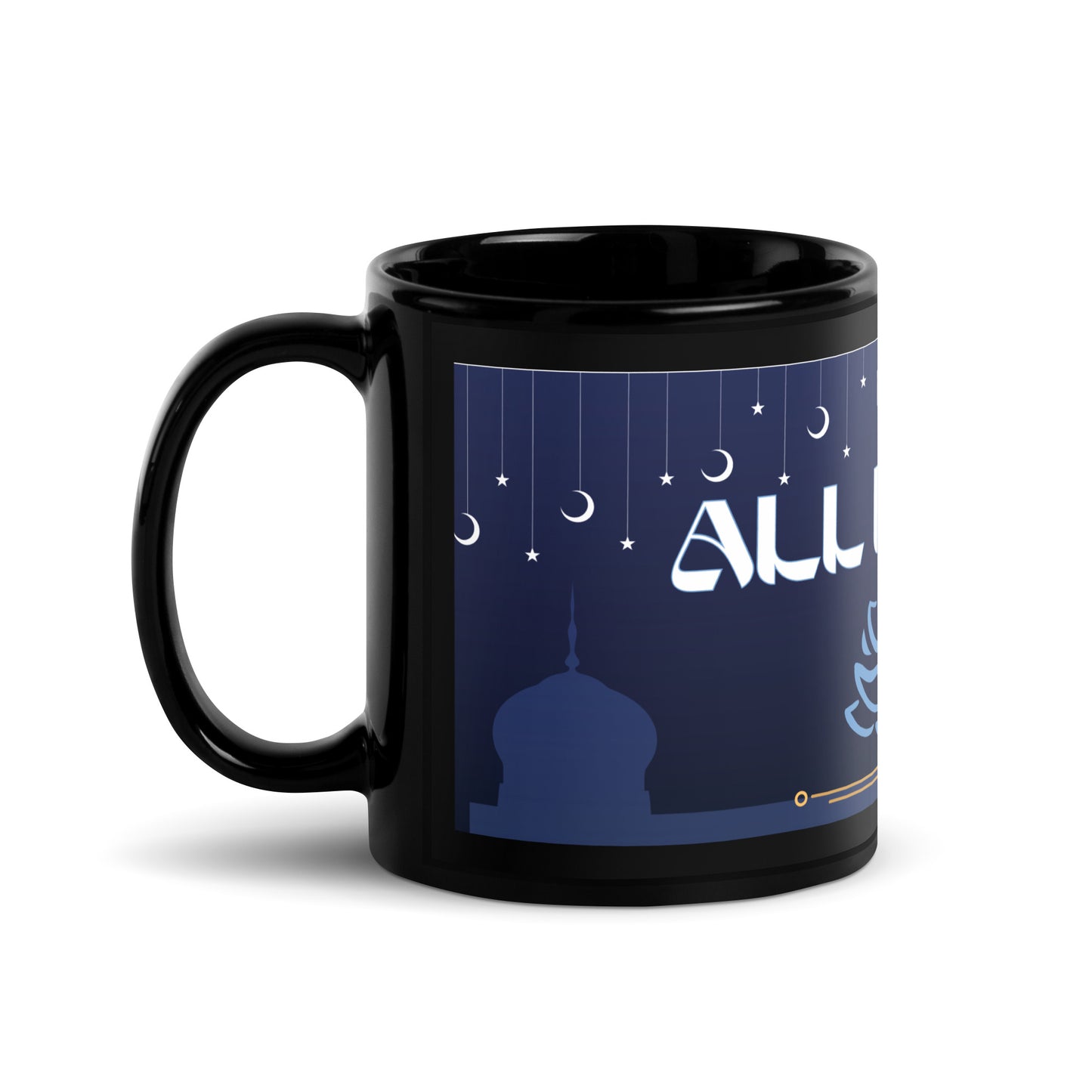 India "All is Well": Classic Black Glossy Mug