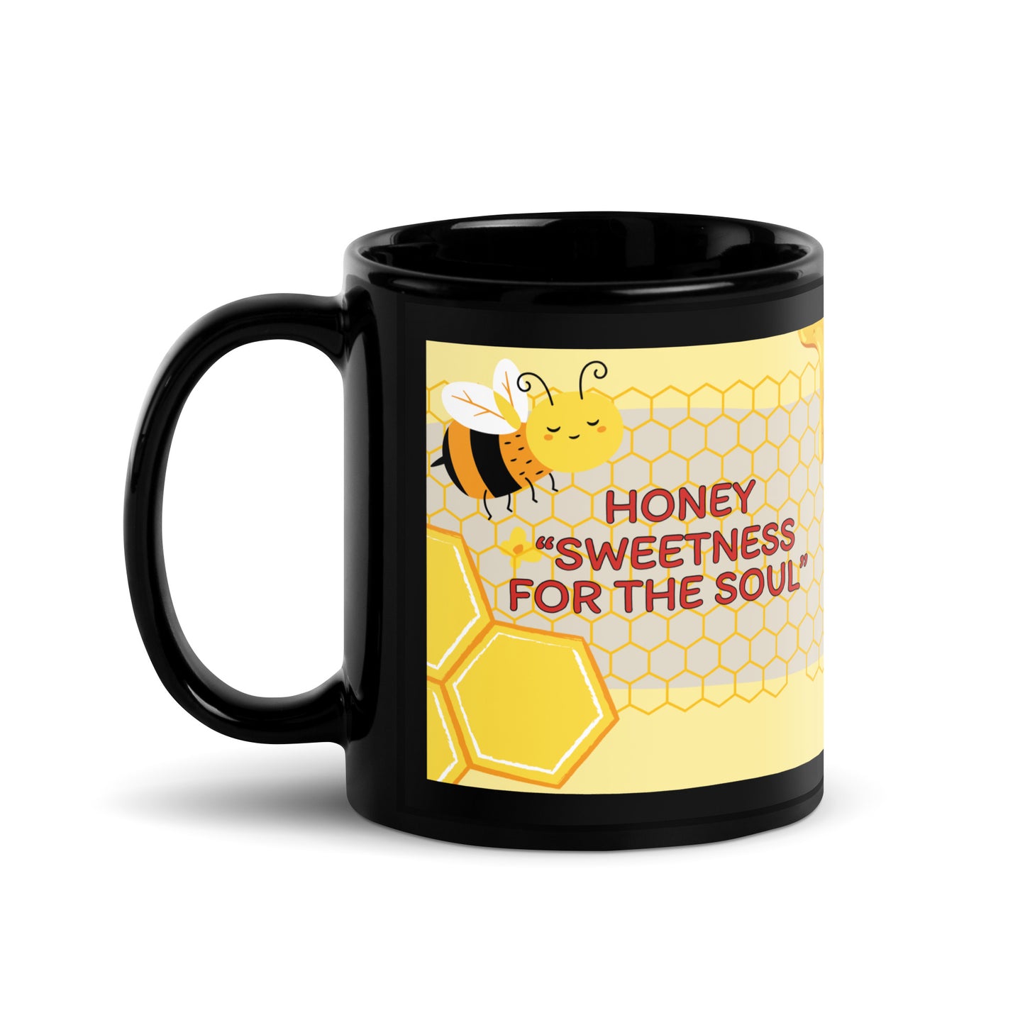 Beekeeper Honey: Classic Black Glossy Mug