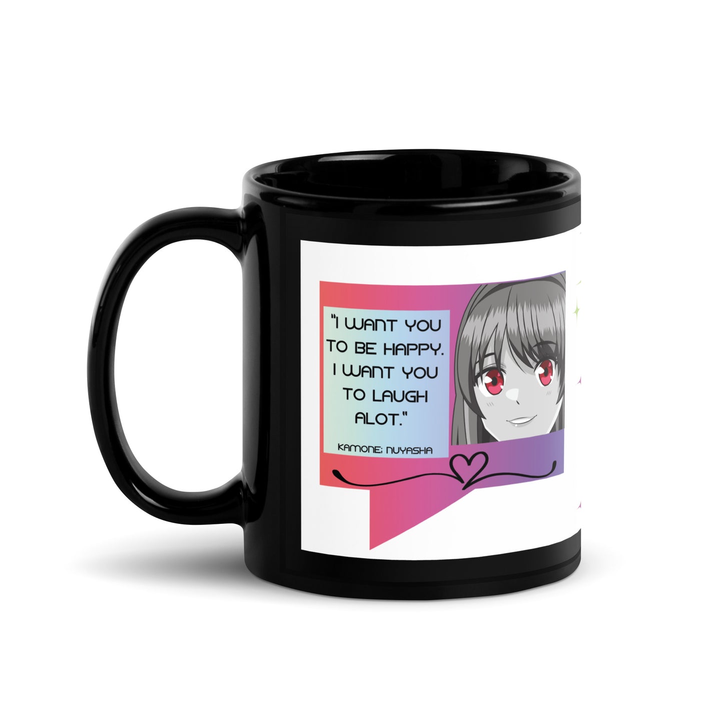 Anime Voice Over "Quotes": Classic Ceramic Black Glossy Mug
