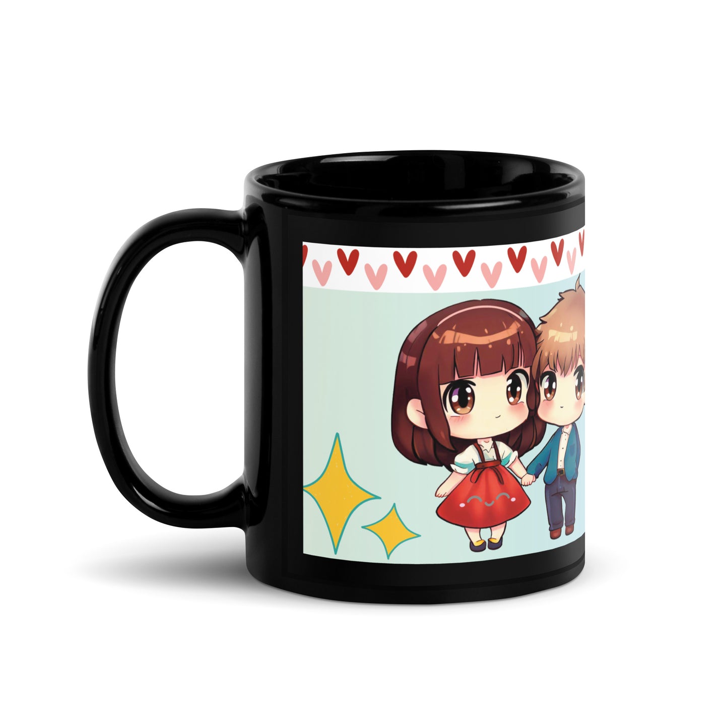 Voice Over "Stronger Together": Classic Ceramic Black Glossy Mug