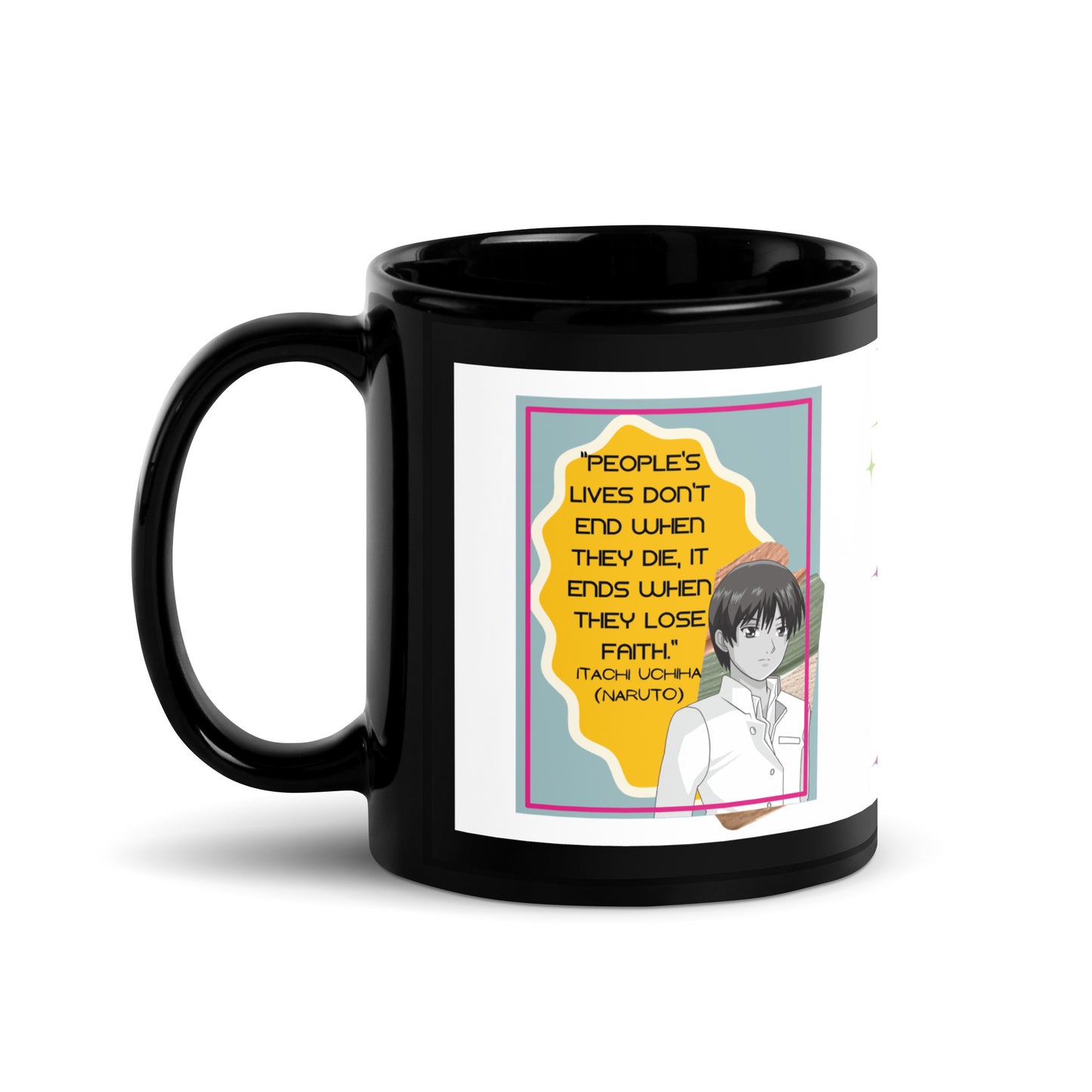 Anime Voice Over "Quotes": Classic Ceramic Black Glossy Mug