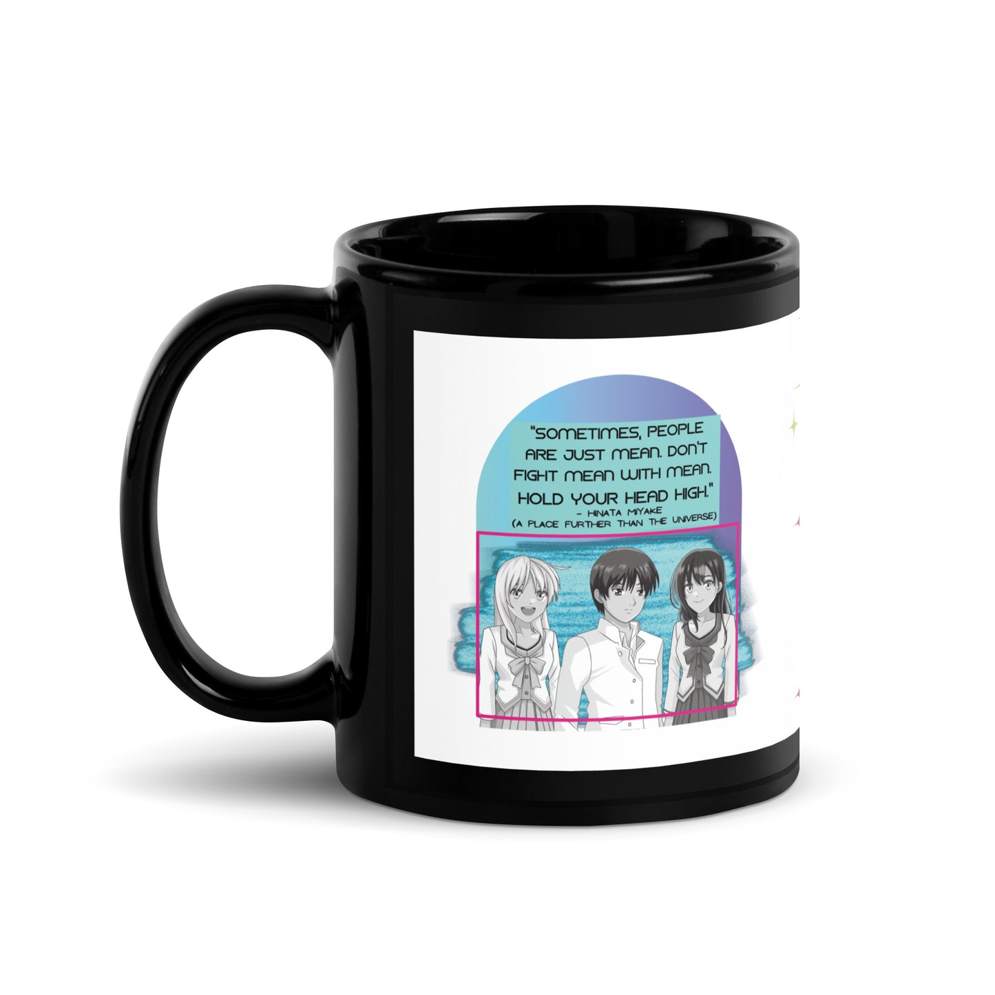 Anime Voice Over "Quotes": Classic Ceramic Black Glossy Mug