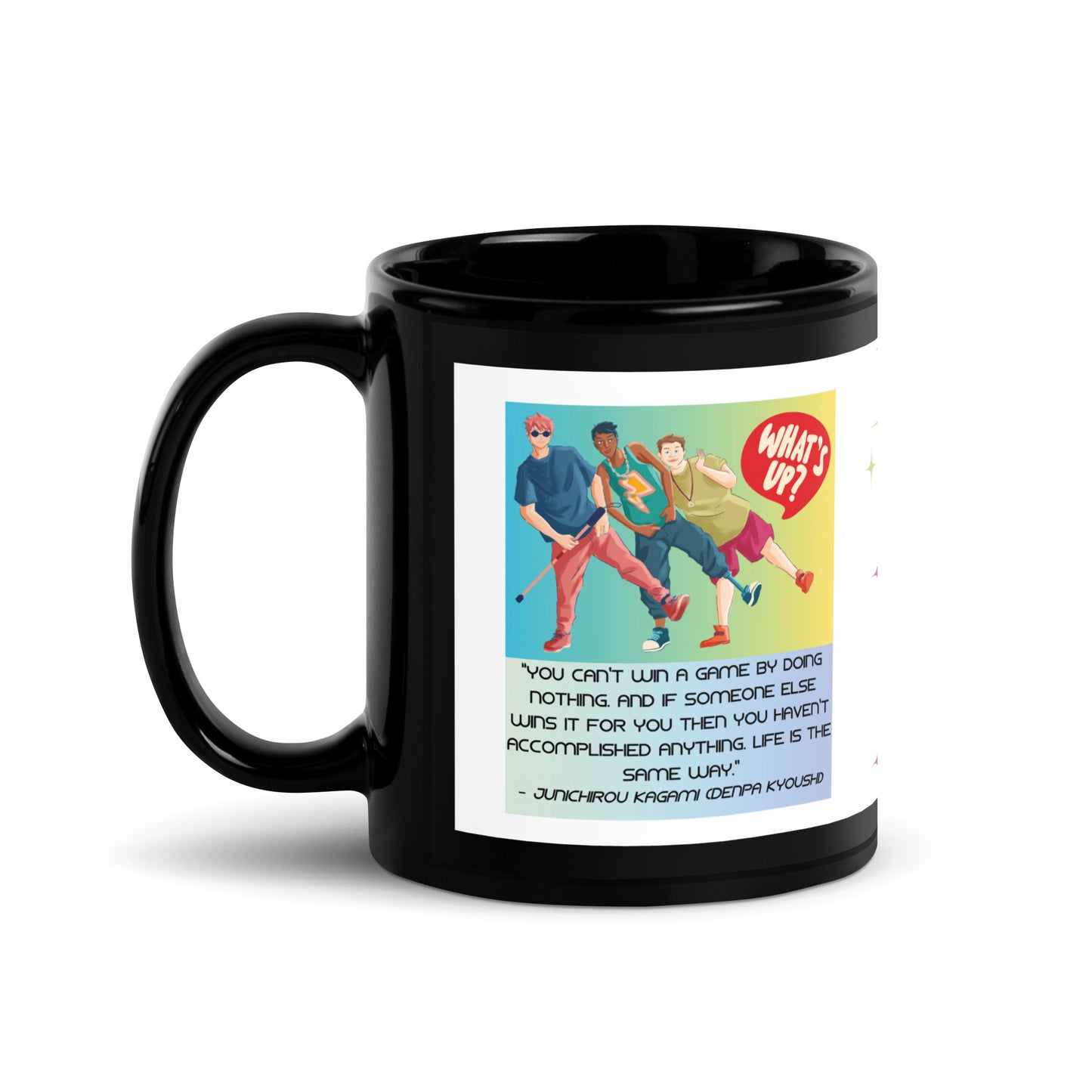 Anime Voice Over "Quotes": Classic Ceramic Black Glossy Mug