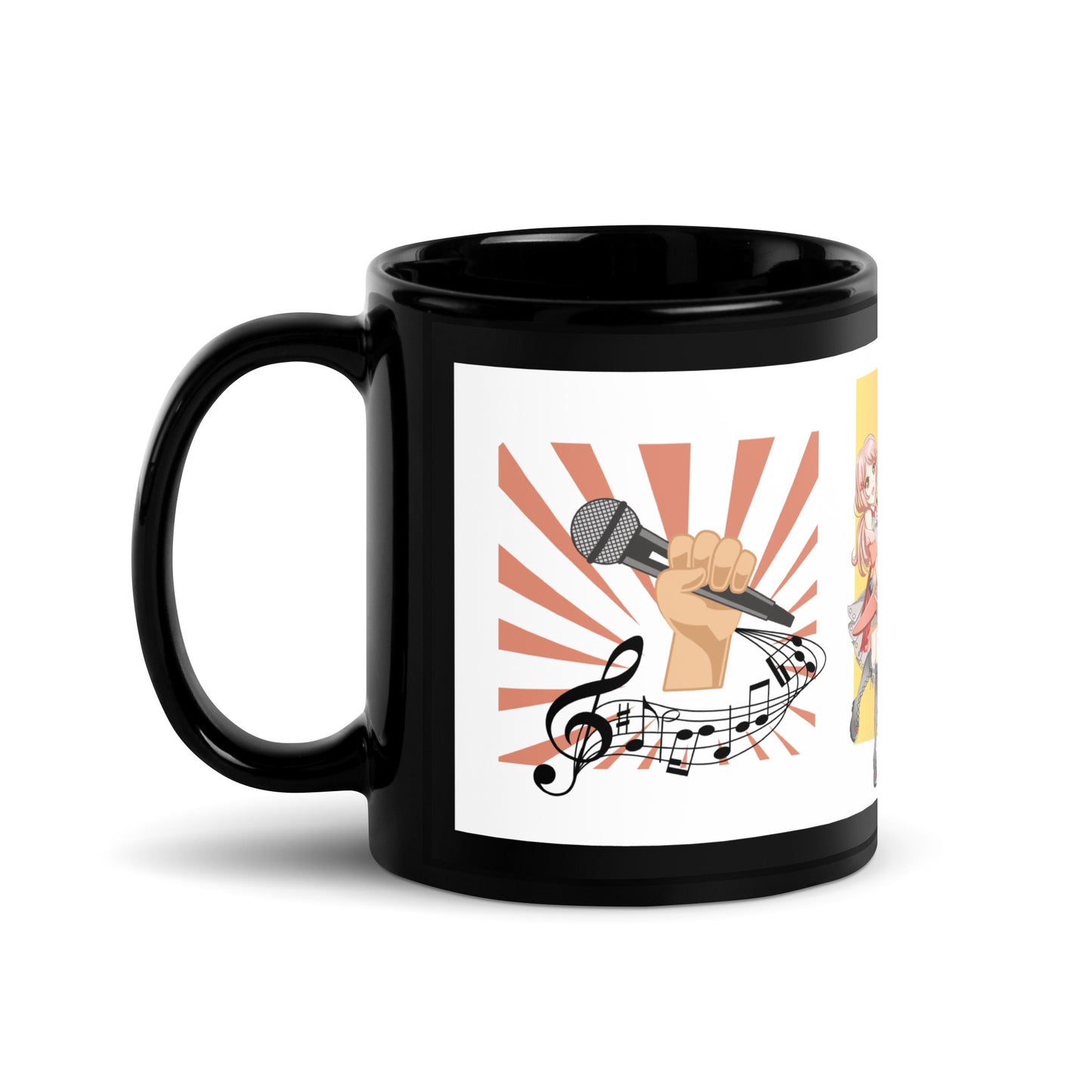 Anime Voice Over "Rocks": Classic Ceramic Black Glossy Mug