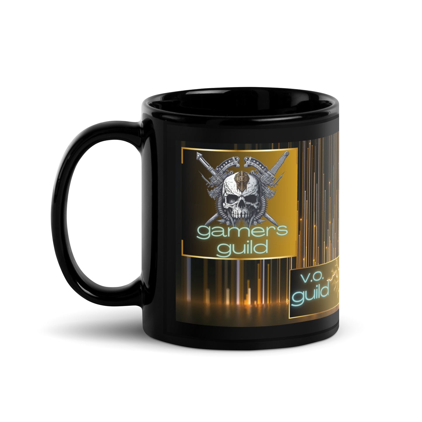 Voice Over "Gaming Voice Guild": Classic Ceramic Black Glossy Mug