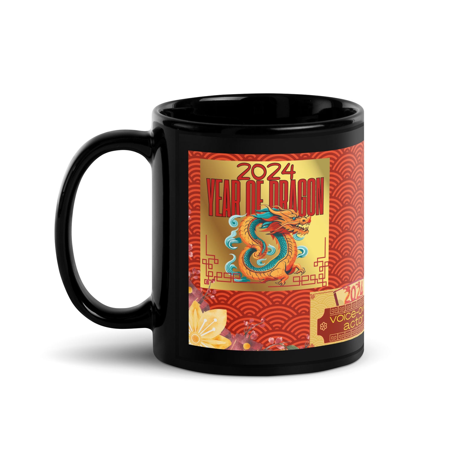 Year of the Dragon 2024: Voice Over Actor: Classic Ceramic Black Glossy Mug