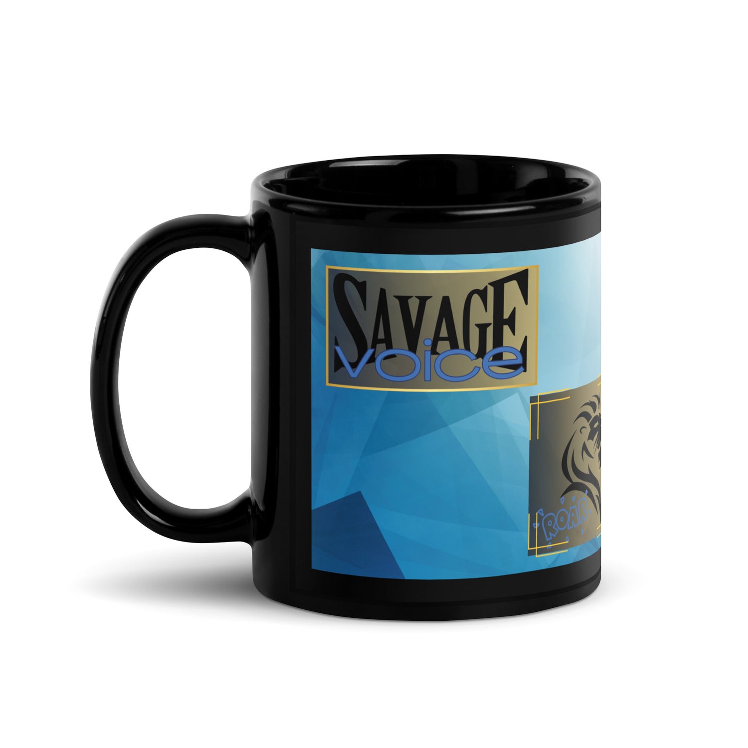 Savage Voice: Lion Style: Classic Ceramic Black Glossy Mug