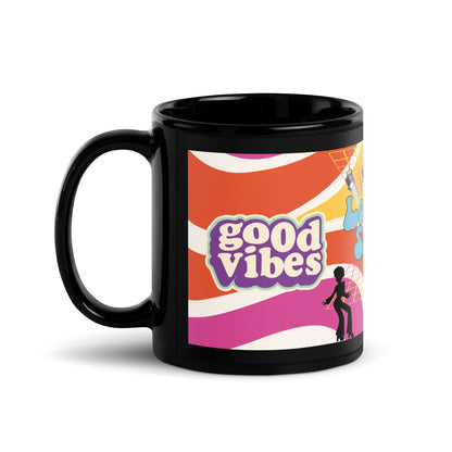 Groovy "Lookin Sharp" Style: Classic Ceramic Black Glossy Mug