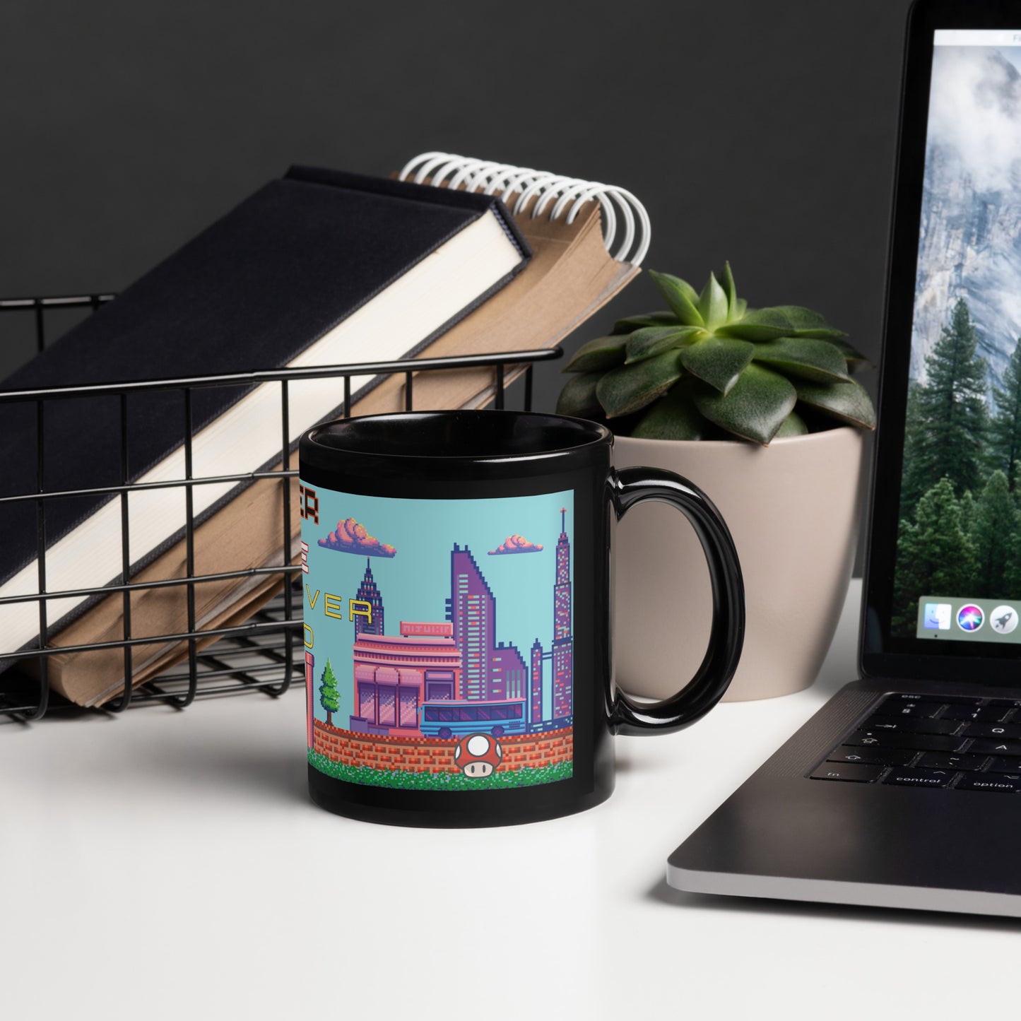 Let's Play: Gaming Classic Black Glossy Mug