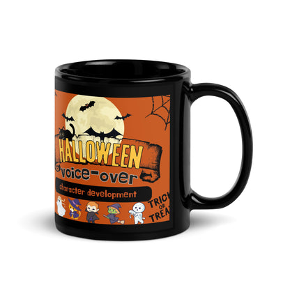 Halloween Voice Actor: Classic Black Glossy Mug