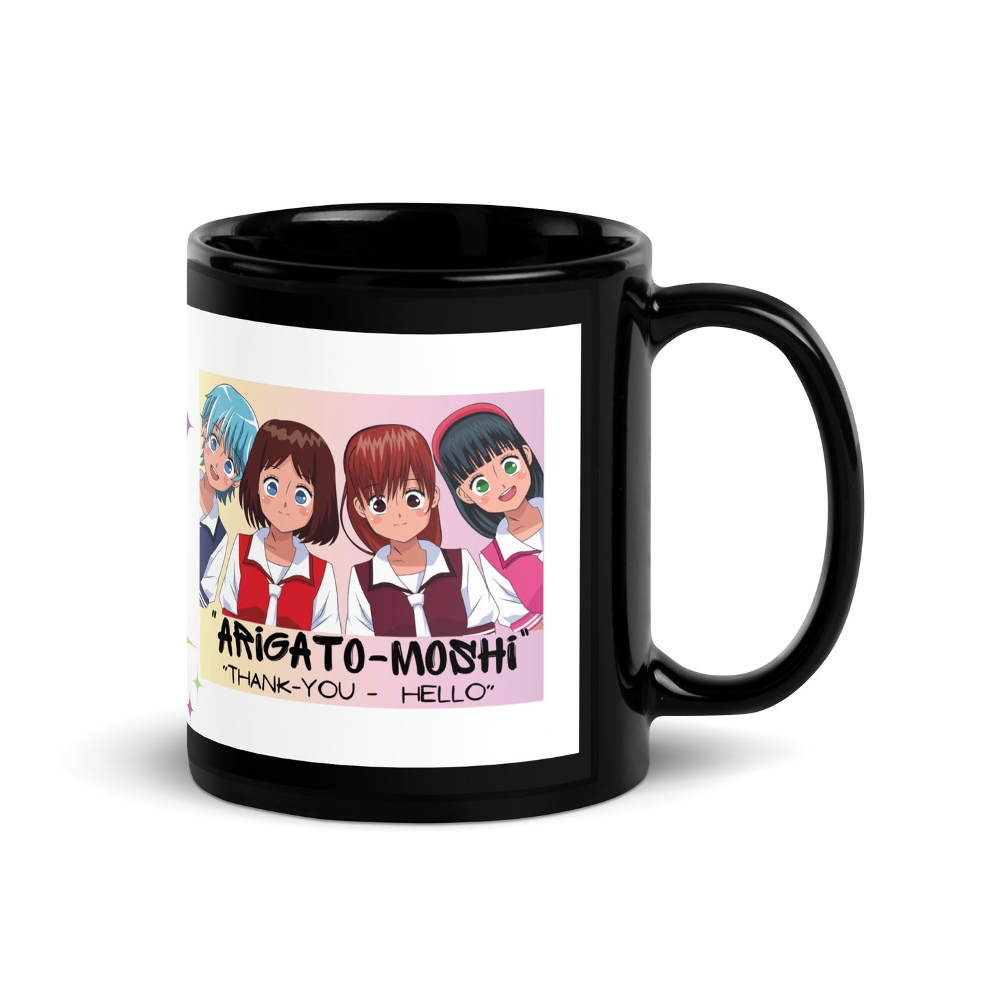 Anime Voice Over "Quotes": Classic Ceramic Black Glossy Mug