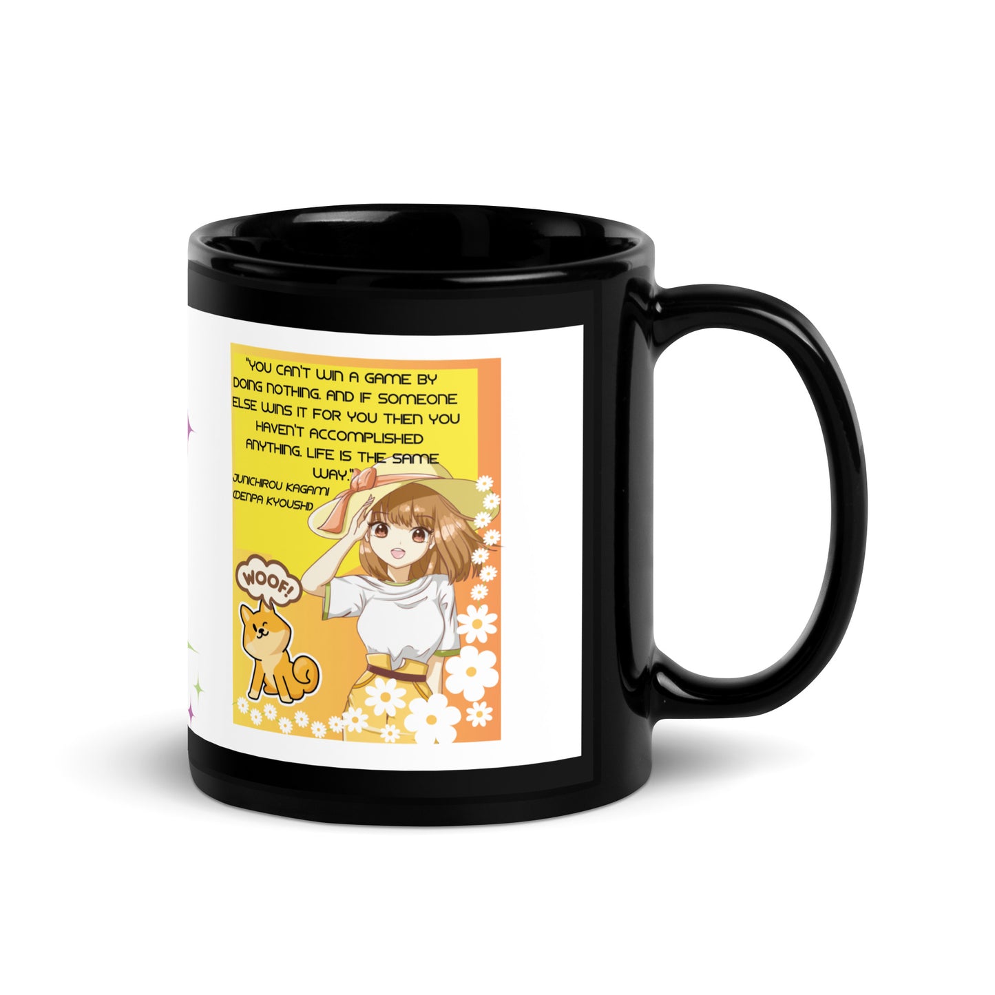 Anime Voice Over "Quotes": Classic Ceramic Black Glossy Mug