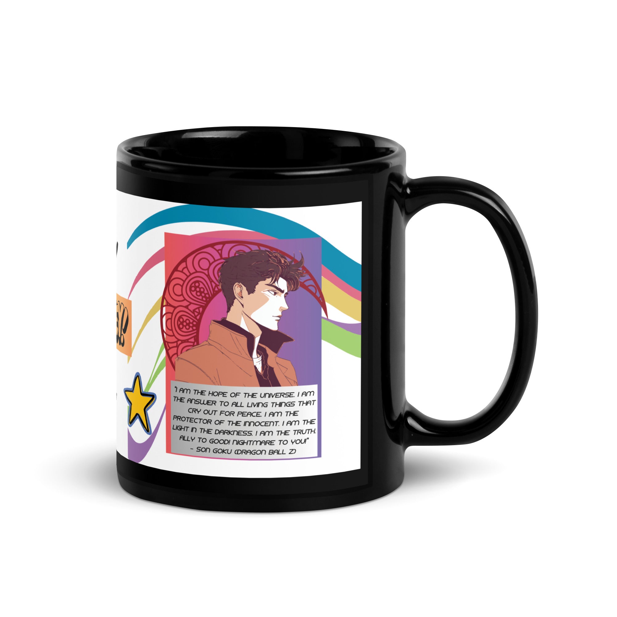 Anime Voice Over &quot;Quotes&quot;: Classic Ceramic Black Glossy Mug