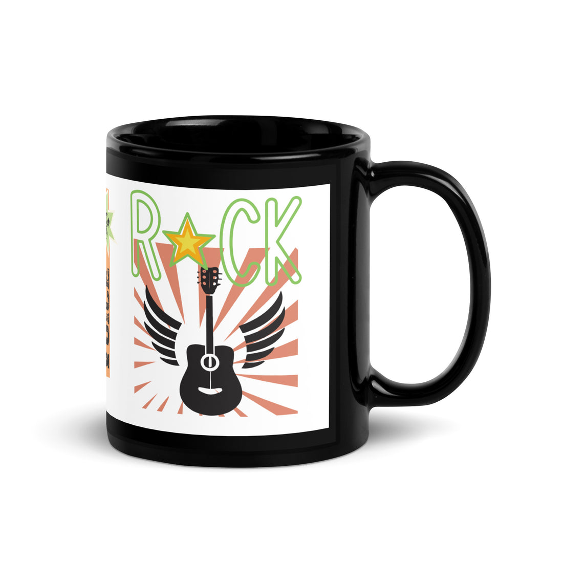 Anime Voice Over &quot;Rocks&quot;: Classic Ceramic Black Glossy Mug