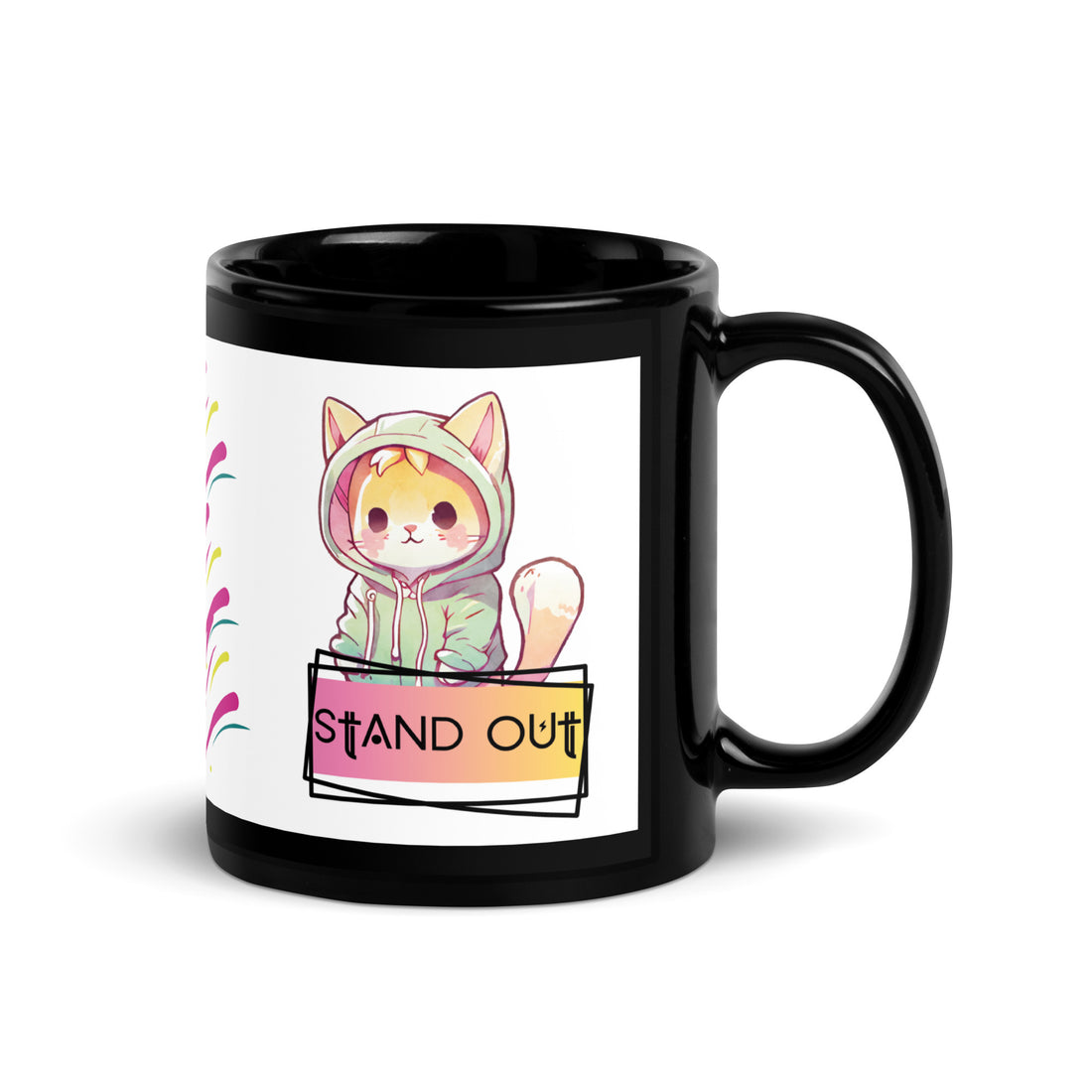 Anime Voice Over &quot;Stand Out&quot;: Classic Ceramic Black Glossy Mug