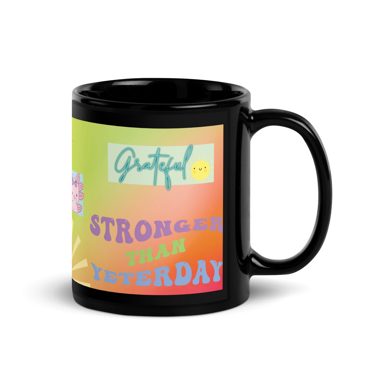 Anime Voice Over "Motivational": Classic Ceramic Black Glossy Mug