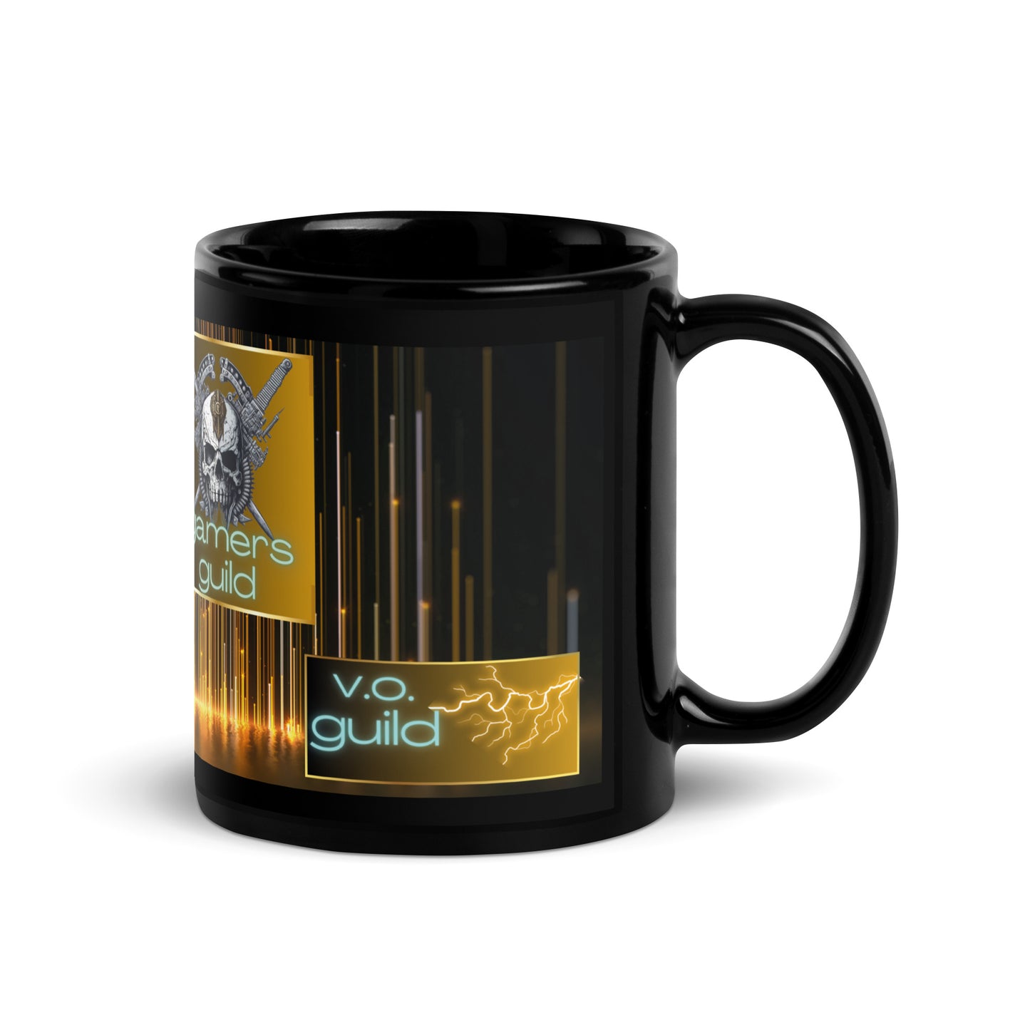 Voice Over "Gaming Voice Guild": Classic Ceramic Black Glossy Mug
