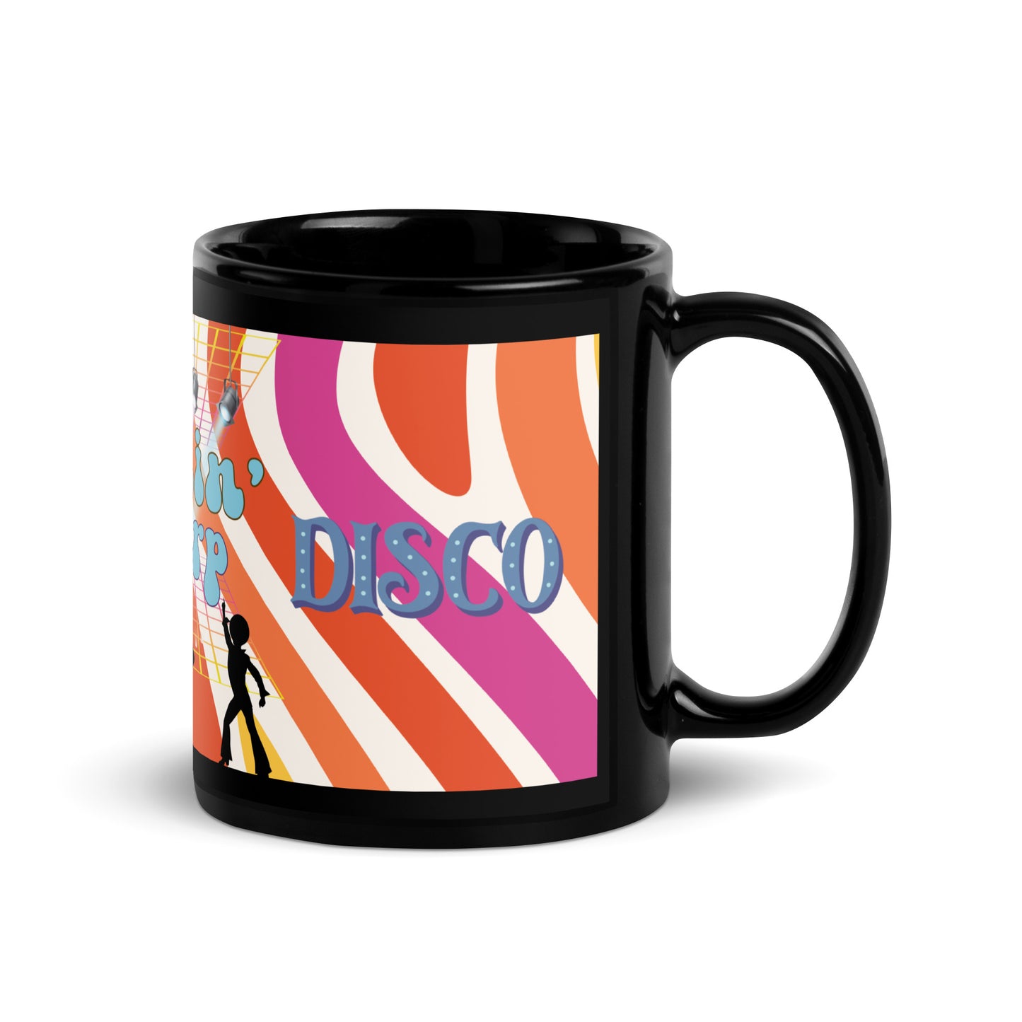 Groovy "Lookin Sharp" Style: Classic Ceramic Black Glossy Mug