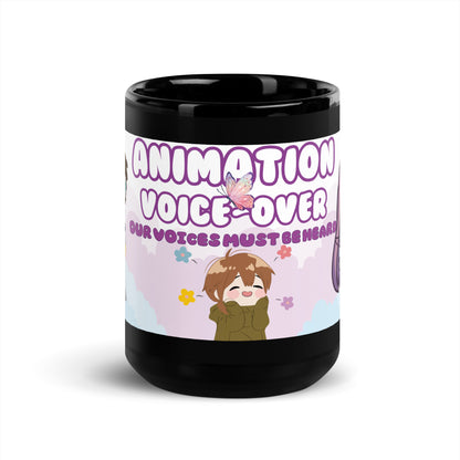 Animation Voice Actor: Classic Black Glossy Mug