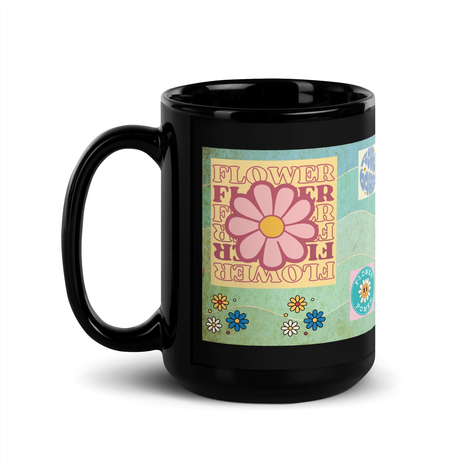 Groovy Motivational Affirmations: Classic Ceramic Black Glossy Mug