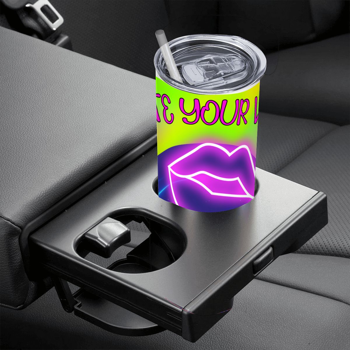 Stay Hydrated In STYLE: 20oz Straight Stainless Steel Tumbler with Straw