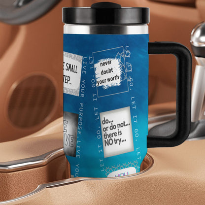 40oz Tumbler with Handle and Straw (Made in USA)