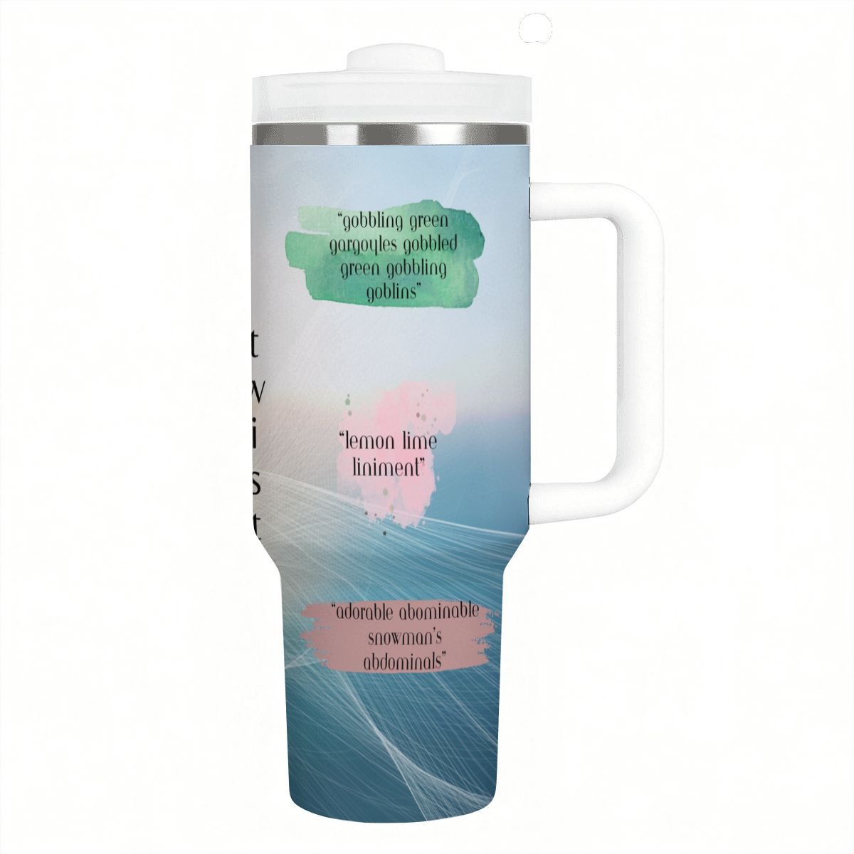 40oz Tumbler with Handle and Straw (Made in USA)