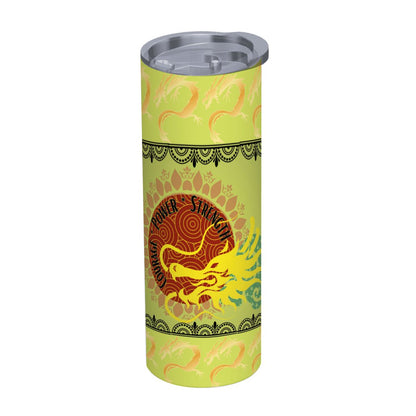 20oz Straight Stainless Steel Tumbler with Straw（Made in USA)