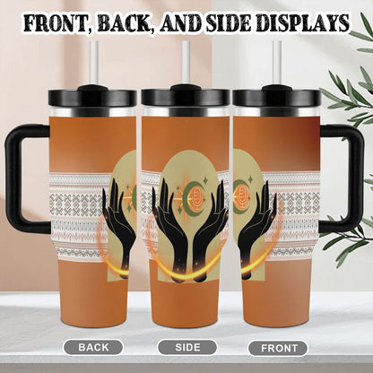 40oz Tumbler with Handle and Straw (Made in USA)