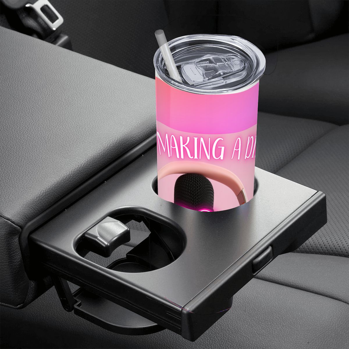 20oz Straight Stainless Steel Tumbler with Straw