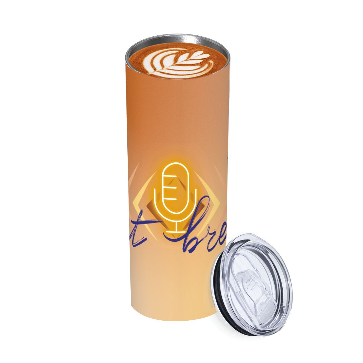 20oz Straight Stainless Steel Tumbler with Straw