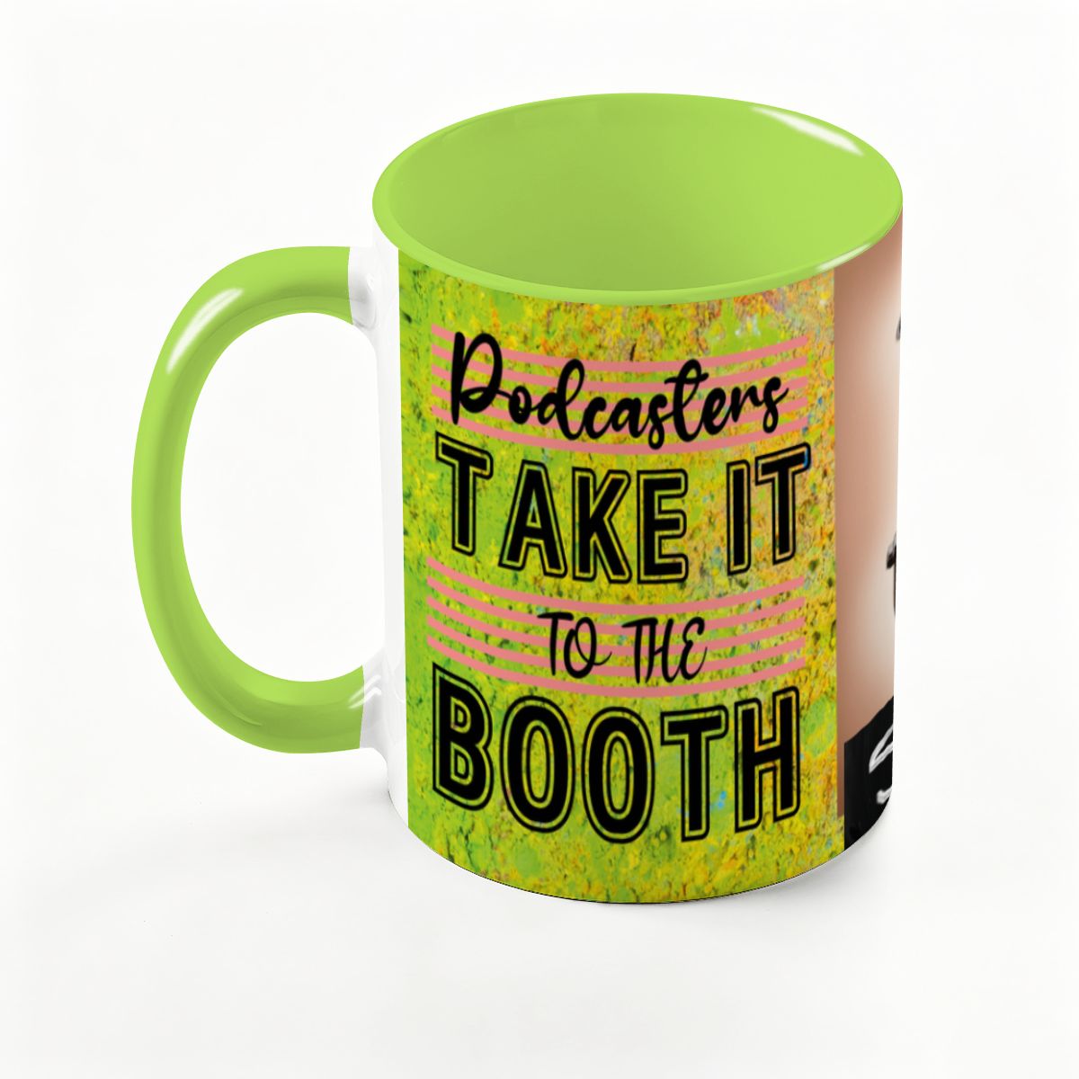 Podcasters Take It To The BOOTH: Large Classic Ceramic Mug (15oz)