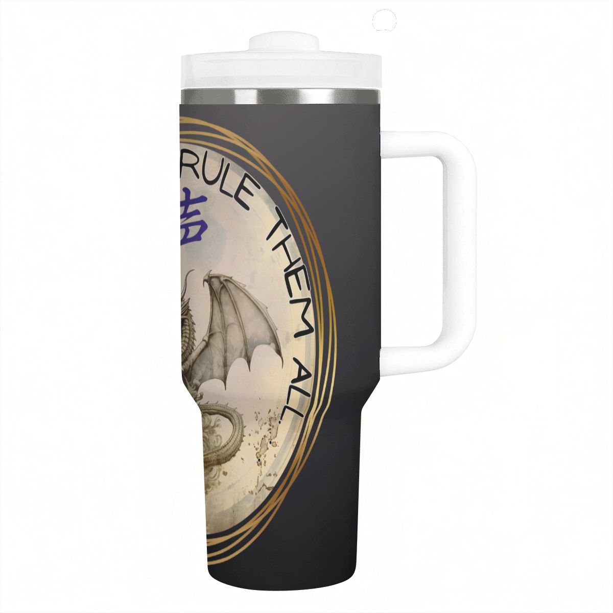 40oz Tumbler with Handle and Straw (Made in USA)
