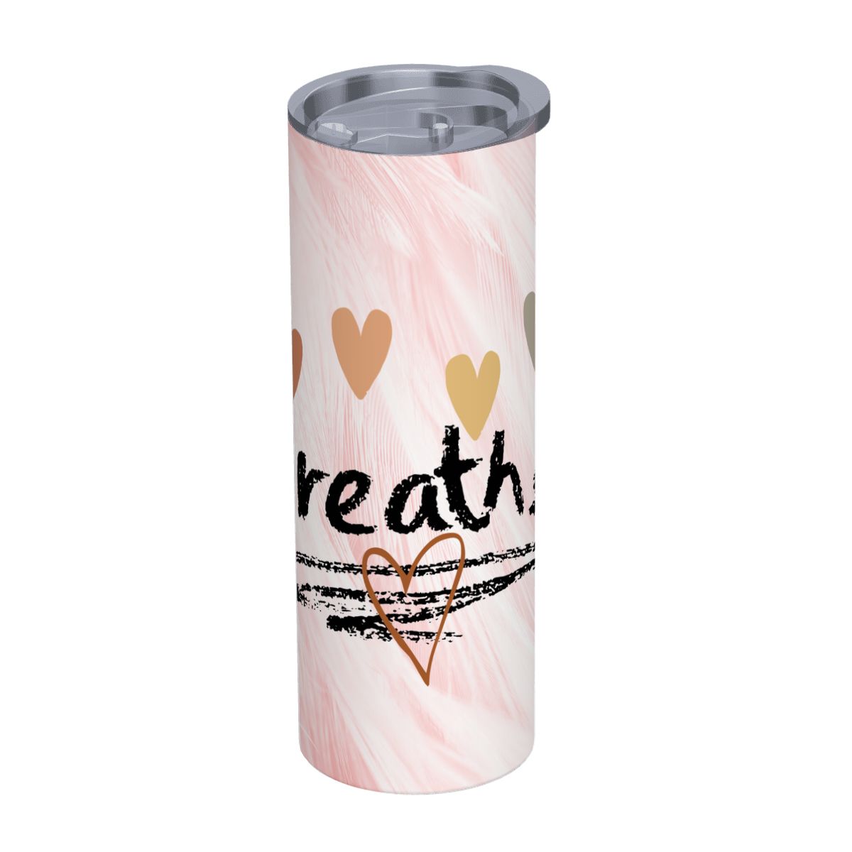 20oz Straight Stainless Steel Tumbler with Straw（Made in USA)