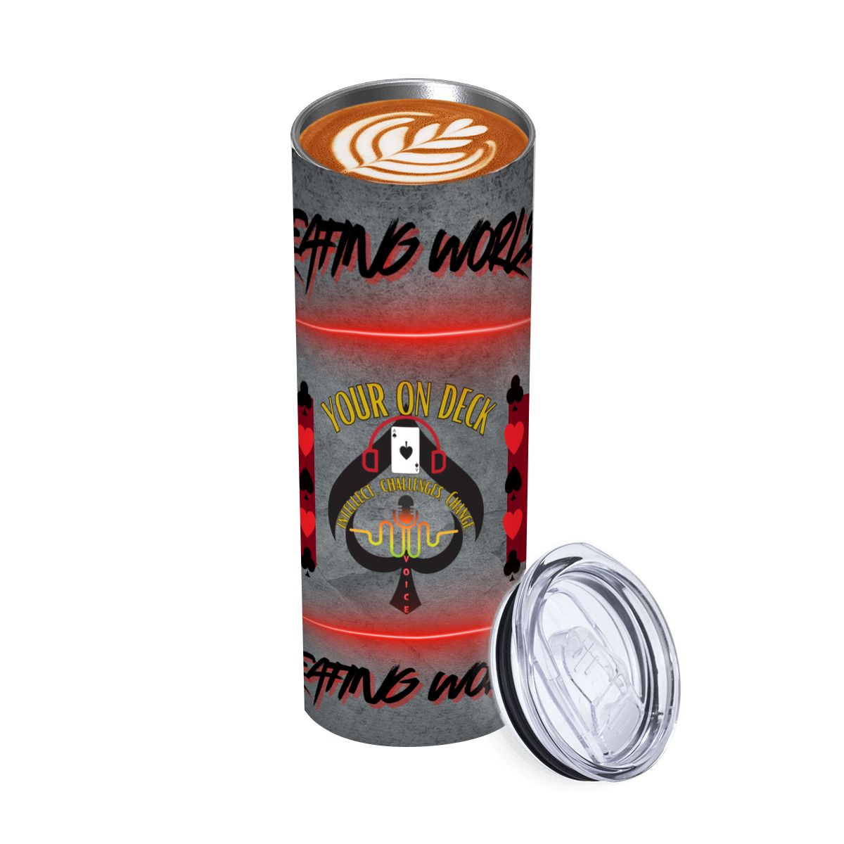 20oz Straight Stainless Steel Tumbler with Straw