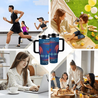 40oz Tumbler with Handle and Straw (Made in USA)