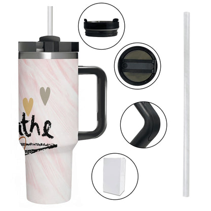 40oz Tumbler with Handle and Straw (Made in USA)