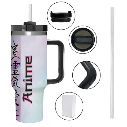 40oz Tumbler with Handle and Straw (Made in USA)