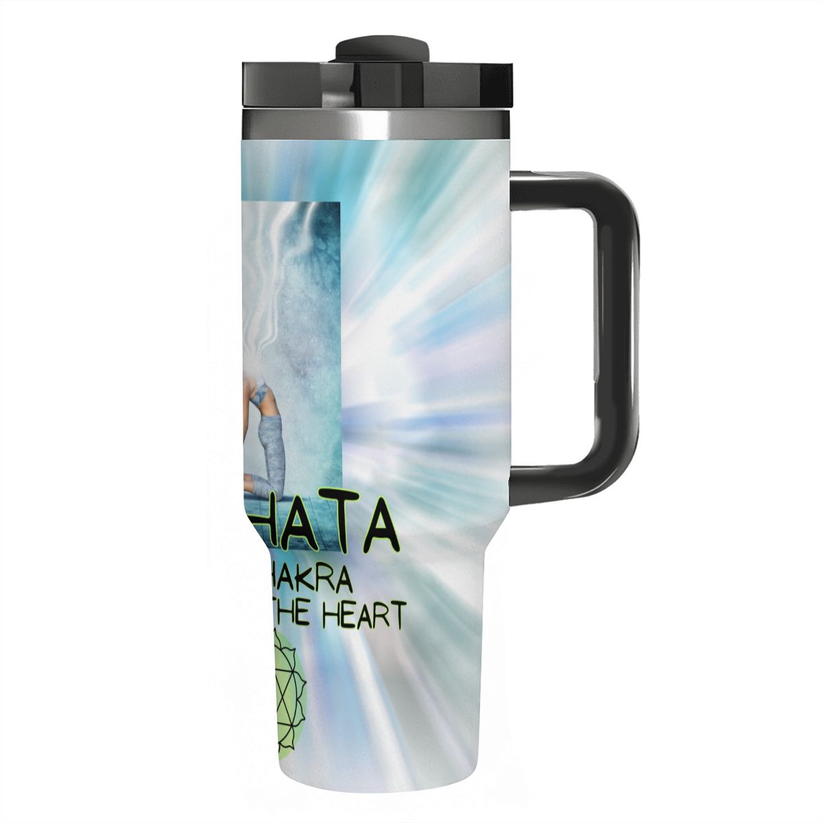 40oz Tumbler with Handle and Straw (Made in USA)