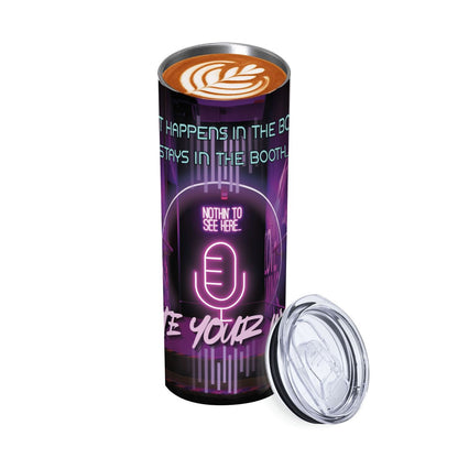 CREATE YOUR WORLD: 20oz Straight Stainless Steel Tumbler with Straw